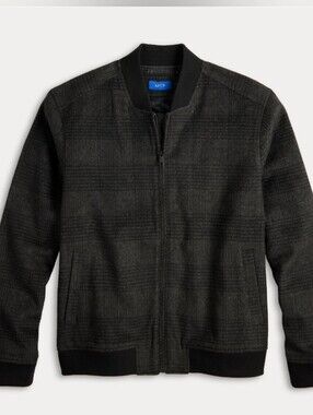 Men's Wool Blend XL Apt. 9 Men's Charcoal Plaid Bomber Jacket